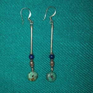 Bead&stone earrings